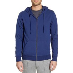 Goodlife Mens Micro Terry Zip Hoodie XX-Large Blue - Made In USA
